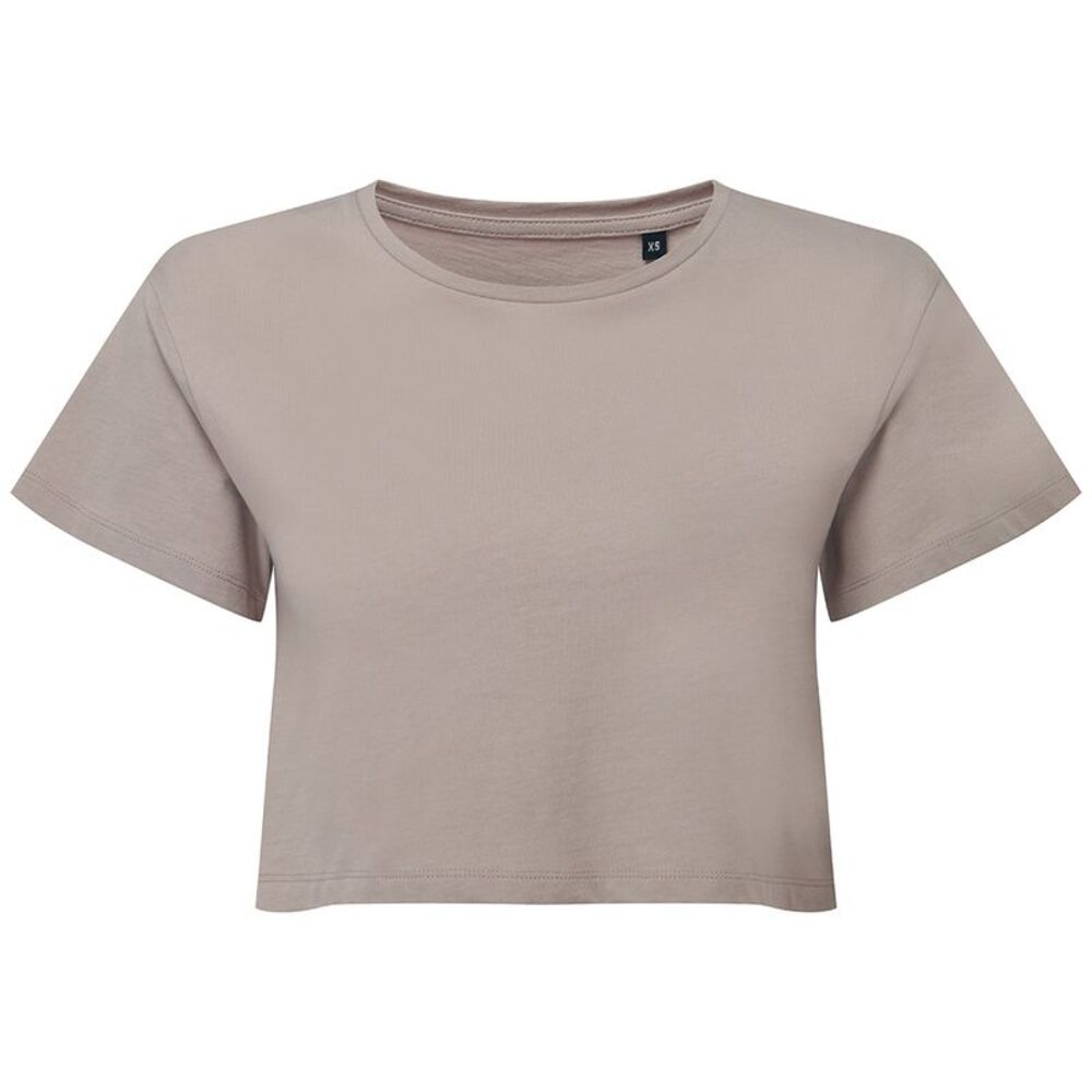 TriDri Womens/Ladies TriDri Crop Top / Stone